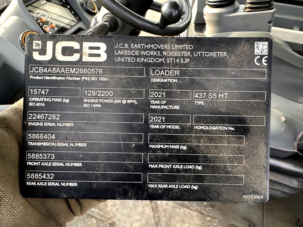 JCB CHARGEUSE SUR PNEUS 437 S5HT – Image 15