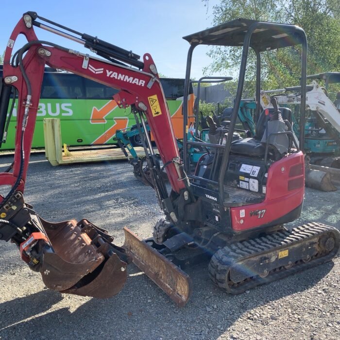 YANMAR-MINI PELLE VIO17 VOIES VARAIBLES+3 GODETS