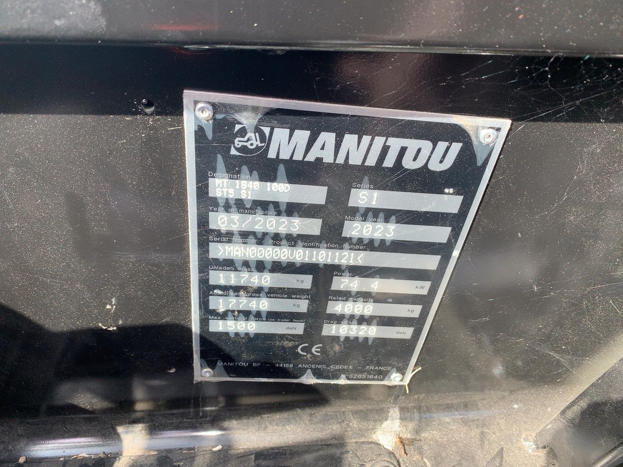 CHARIOT TELESCOPIQUE MANITOU MT1840 – Image 12